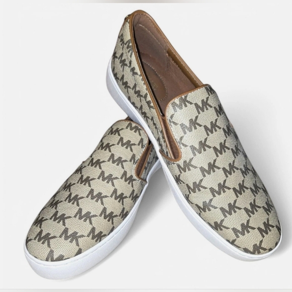 Michael Kors Shoes - Michael Kors Keaton Slip-On MK Print Logo Shoes Size 6.5 MSRP $99